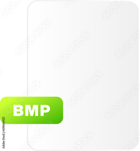 bmp file icon gradient style. photo