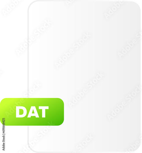 dat file icon gradient style.