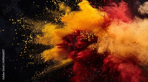 Colorful Paint Explosion photo