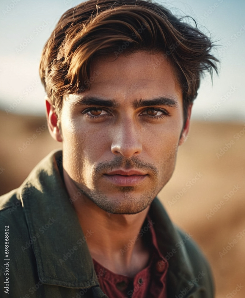 Fototapeta premium close up portrait of a man