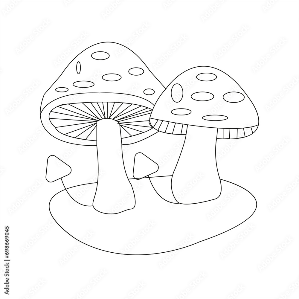 cute forest mushroom art design cute forest mushroom art design