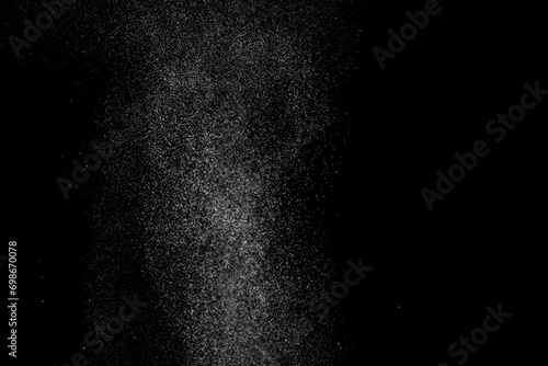 Abstract splashes of water on black background.
