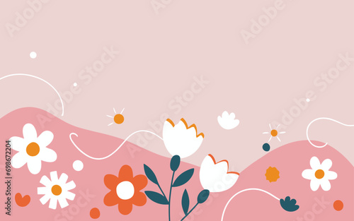 Valentine s day  women s day  spring abstract background poster with copy space. Good for postcards  email header  wallpaper  banner  events  covers  advertising  and more.