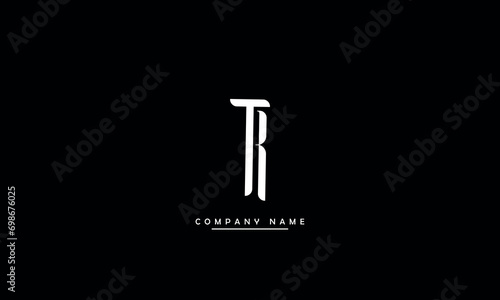 KT, TK K, T Abstract Letters Logo Monogram