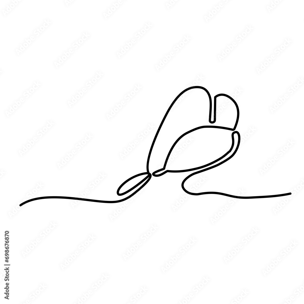 vegetable continuous line art vegetable continuous line art