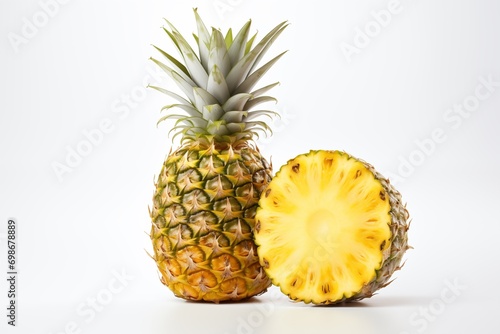 pineapple on white background 