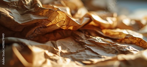 Brown Leaves on Brown Paper