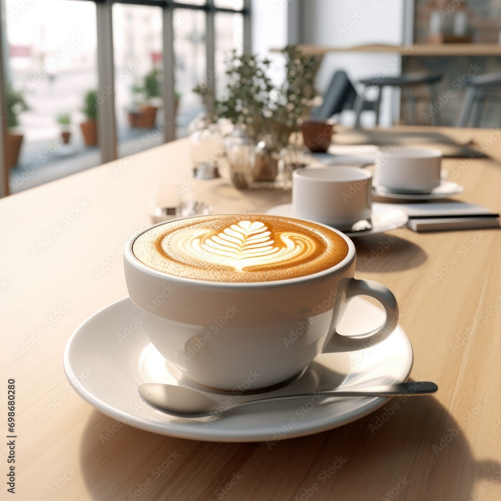 3D coffee cafe restaurant