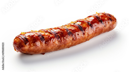 Cooked Sausage. Isolated on white background