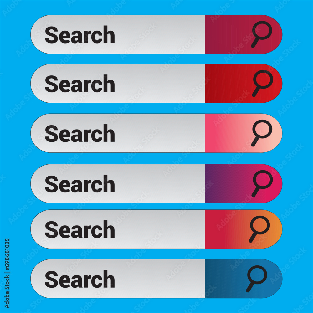 Obraz premium Search bar. Template isolated