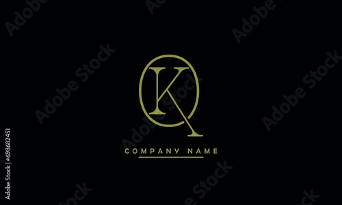 KO, OK, K, O Abstract Letters Logo Monogram