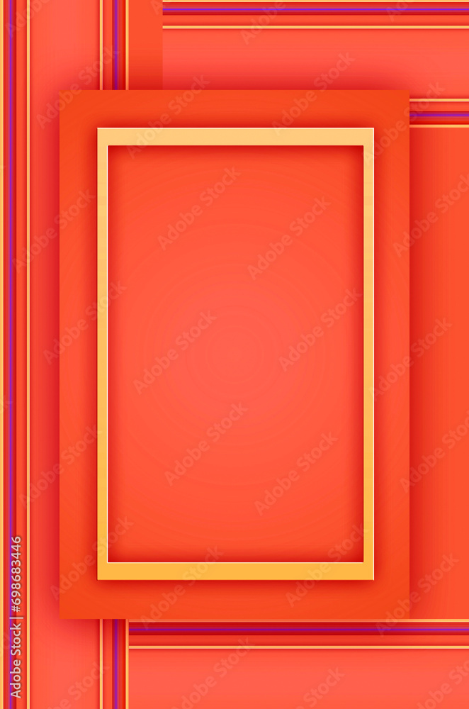 Vertical geometric background for design with place for text, copyspace. Geometric frame. Vertical geometric background for design with place for text, copyspace. Geometric frame.