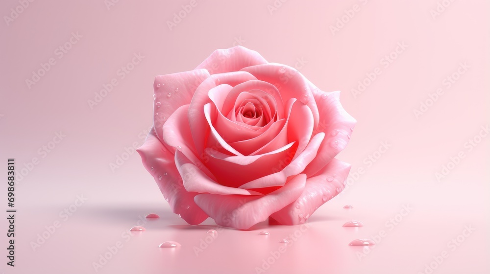 Pink rose background with copy space. Pink rose background with copy space.