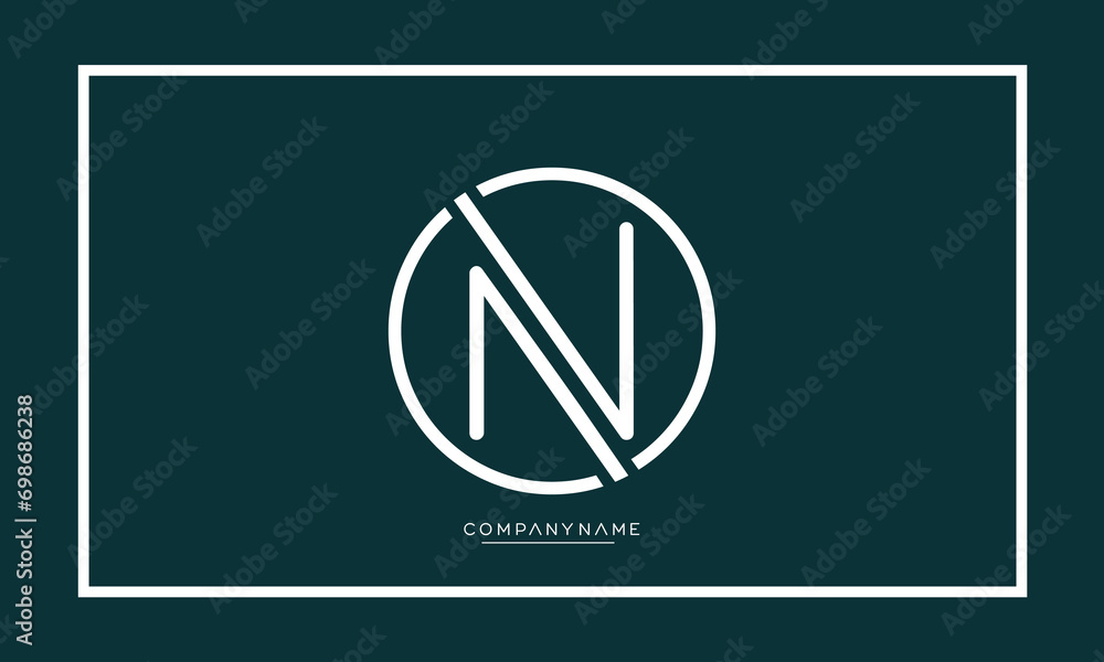 Alphabet letters icon logo ON or NO monogram Alphabet letters icon logo ON or NO monogram