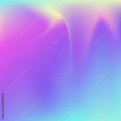 Iridescent Gradient. Metal Futuristic Illustration. Purple Soft Texture. Hipster Card. Neon Design. Hologram Background. Pearlescent Texture. Girlie Fluid. Pink Iridescent Gradient © Holo Art