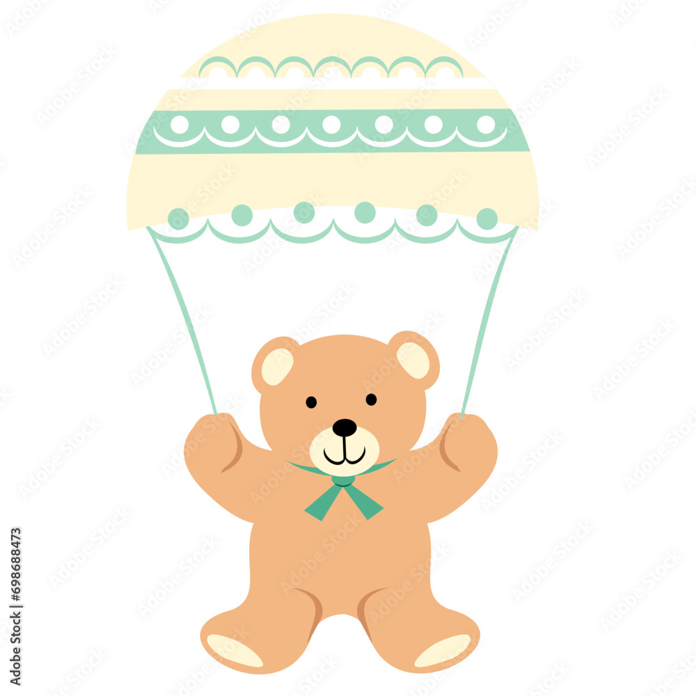 Teddy bear with parachute Teddy bear with parachute