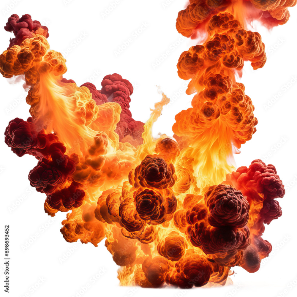 Big fire explosion with flames. Isolated background. PNG Big fire explosion with flames. Isolated background. PNG