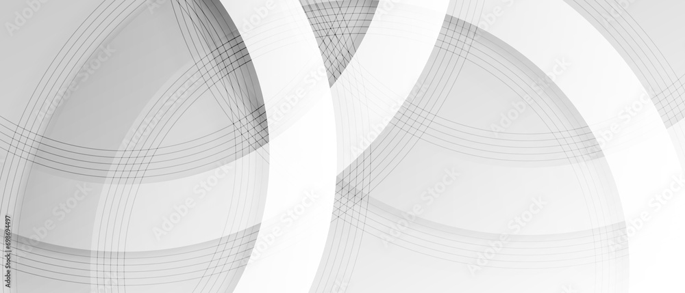 Fototapeta premium Modern grey wave curve abstract presentation background