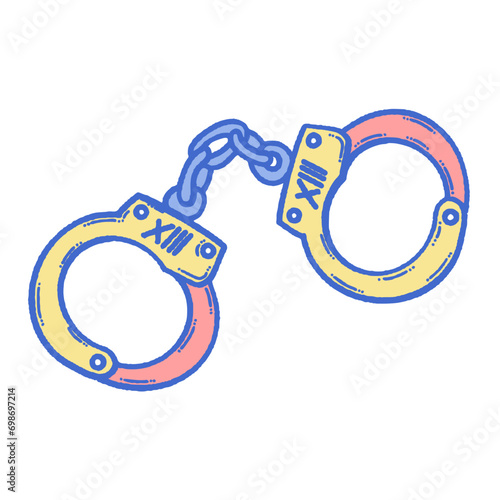 svg burglar mischief doodle element set