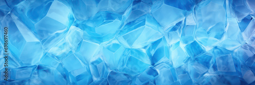 Minimalistic blue ice texture with delicate geometric shapes photo
