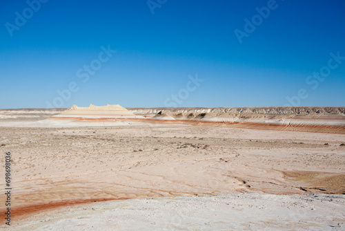 Kyzylkup rock strata landscape, Mangystau desert, Kazakhstan