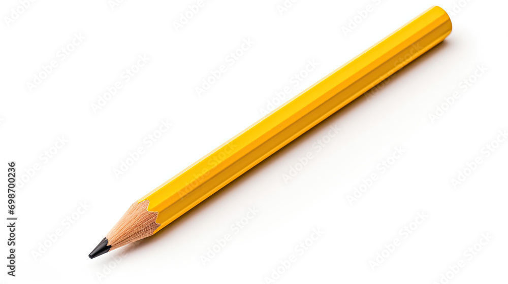 Yellow Pencil without Eraser. Isolated on white background Yellow Pencil without Eraser. Isolated on white background