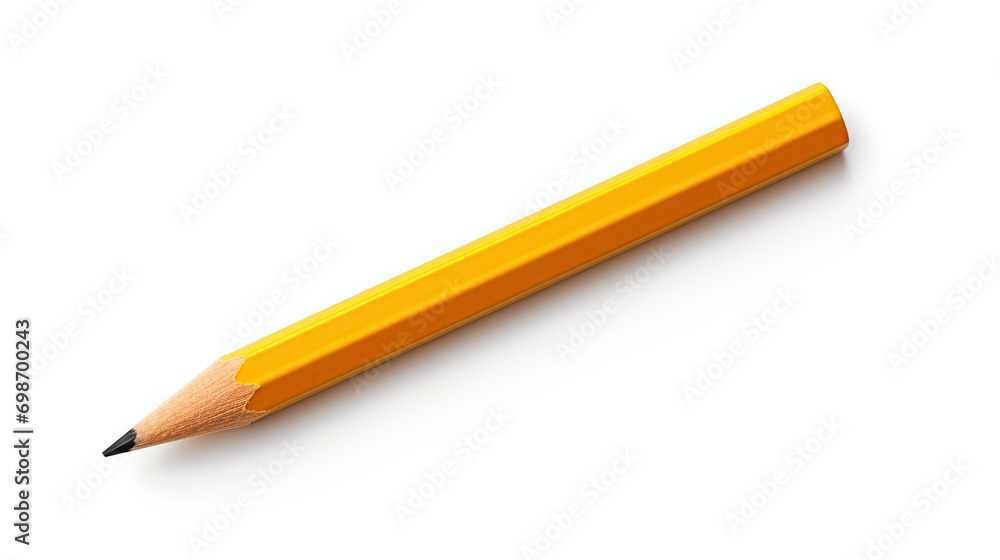 Yellow Pencil without Eraser. Isolated on white background Yellow Pencil without Eraser. Isolated on white background