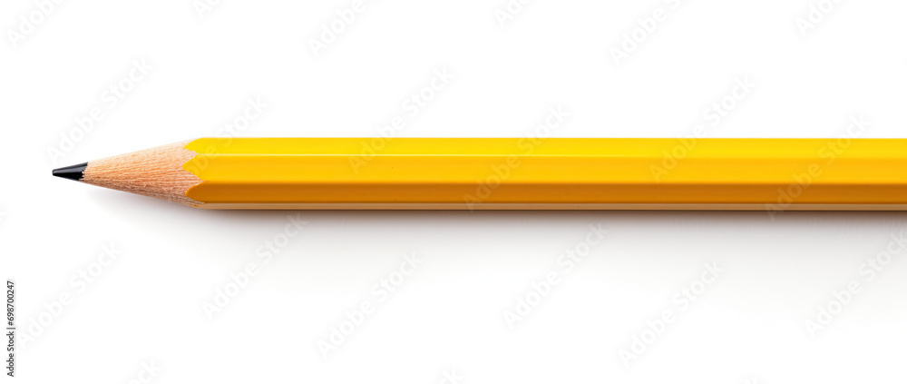 Yellow Pencil without Eraser. Isolated on white background Yellow Pencil without Eraser. Isolated on white background
