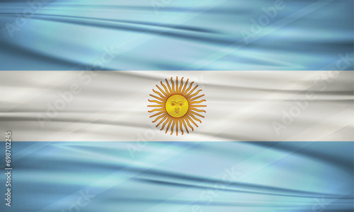 Illustration of Argentina Flag and Editable Vector of Argentina Country Flag