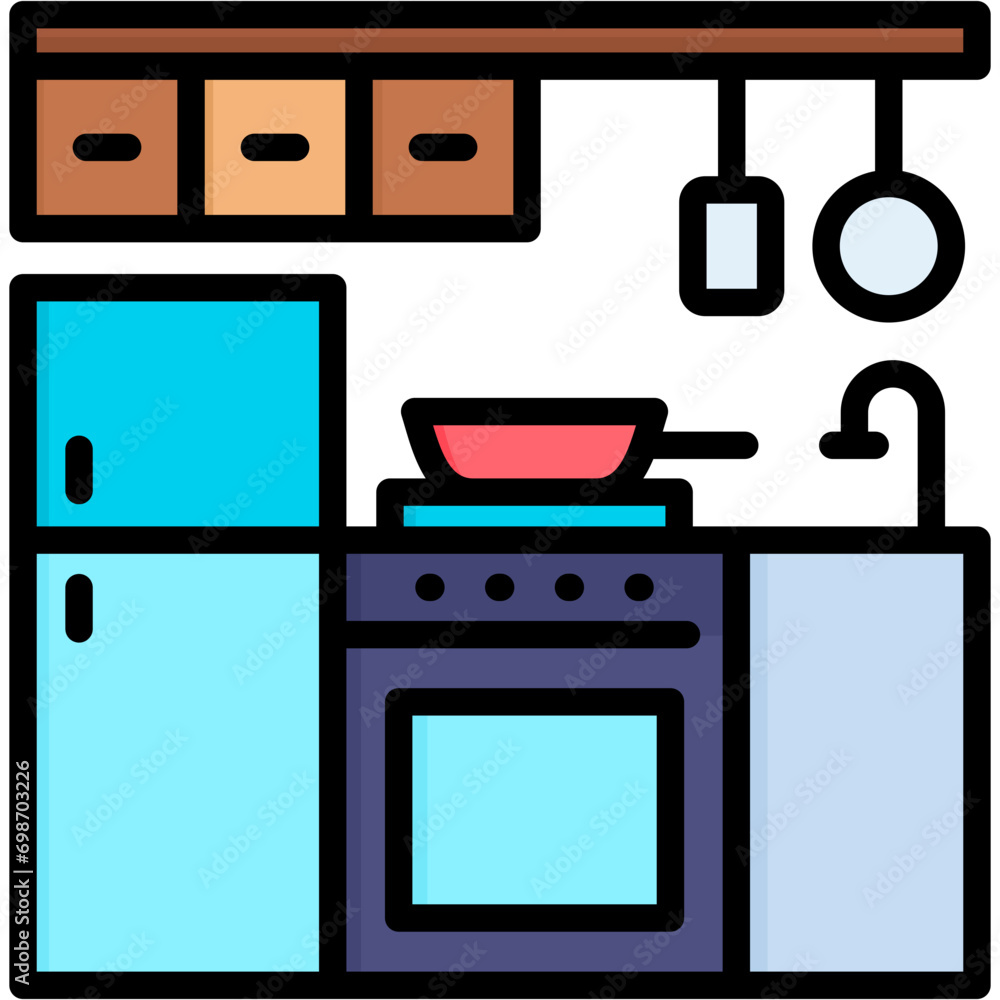 Kitchen Table Icon Kitchen Table Icon