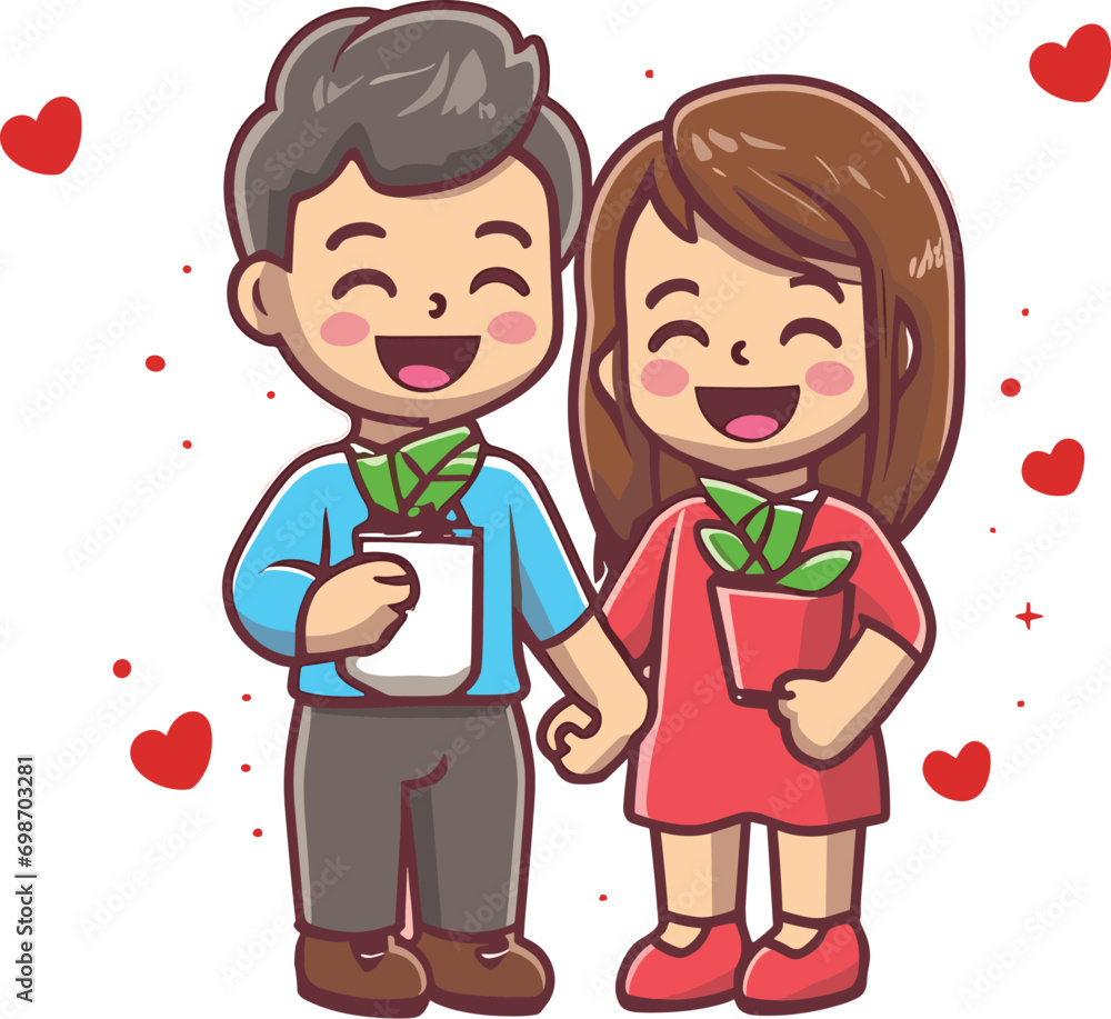 Valentine Day Couple in love doing special date celebration Valentine Day Couple in love doing special date celebration