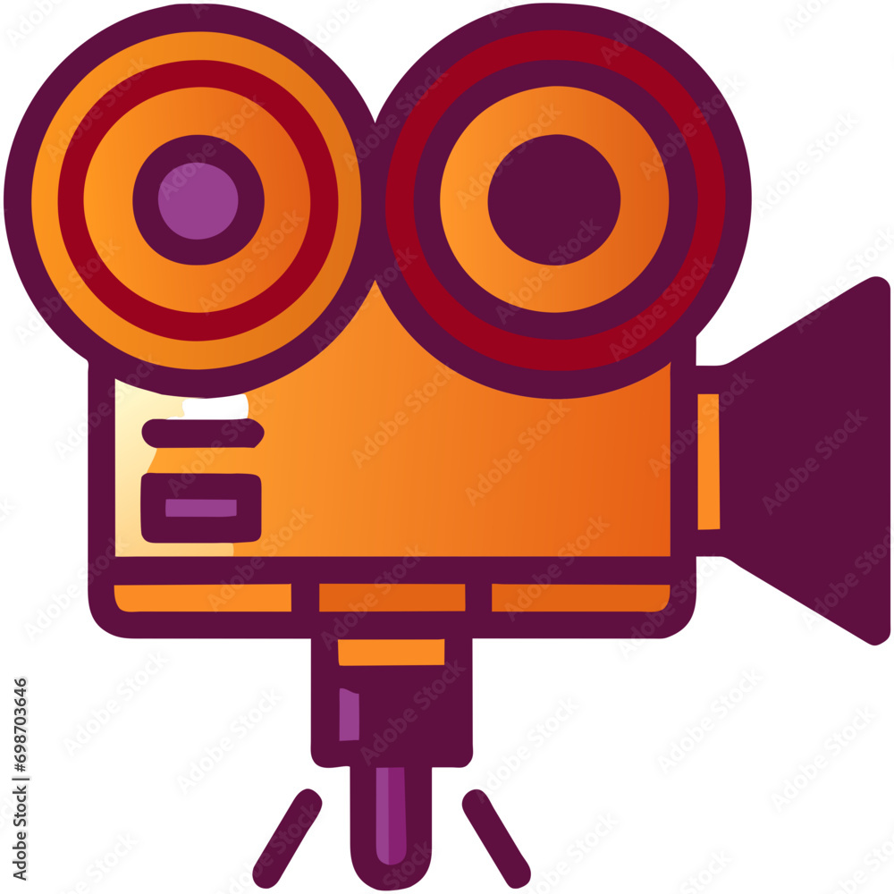 Video camera recording. vektor icon illustation Video camera recording. vektor icon illustation