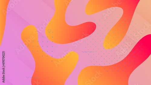 Gradient Layout. Wavy Creative Brochure. Minimal Website. Purple Plastic Background. Dynamic Element. Geometric Frame. Art Landing Page. Flat Modern Poster. Magenta Gradient Layout