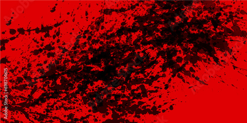 Red Black aquarelle painted galaxy view splatter splashes spit on wall.wall background watercolor on water ink splash paint,backdrop surface.spray paint vivid textured. 