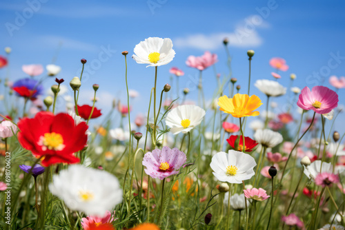 Colorful flower meadow in spring © eyetronic