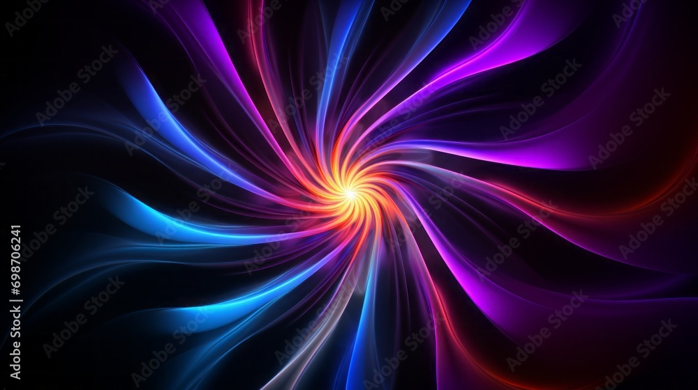 Obraz premium Abstract neon background glowing.