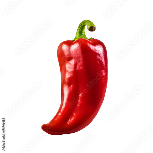 Red pepper on png background.