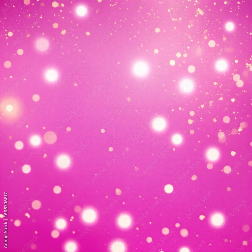 Pink background with golden sparkling particles and bokeh lights. background with gold foil texture Pink background with golden sparkling particles and bokeh lights. background with gold foil texture