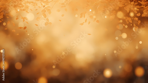 Luxurious golden abstract poster web page PPT background, digital technology background