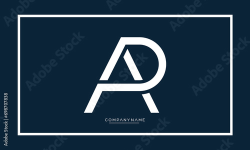 Alphabet letters PA or AP logo monogram

