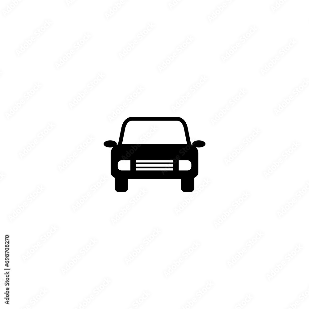 Simple Car icon isolated on white background 