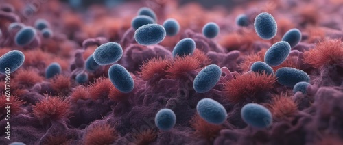 Colorful bacteria photo