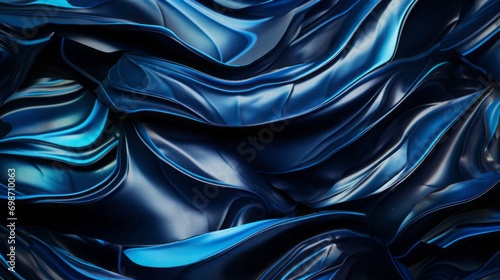 dark blue waves paint background.