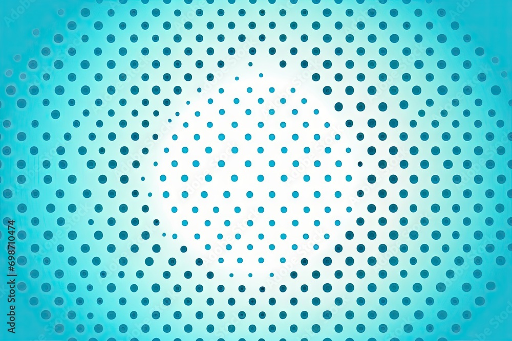 Abstract background with halftone dots in blue and white colors