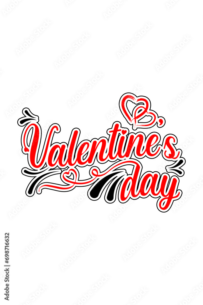 Happy valentine's day 14 February, Valentine's day typography t-shirt design template. Perfect design for print on the t-shirt. Pro Vector Happy valentine's day 14 February, Valentine's day typography t-shirt design template. Perfect design for print on the t-shirt. Pro Vector