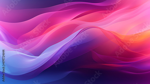 Dinámica de Color: Ondas Abstractas en Tonos Púrpura y Azul