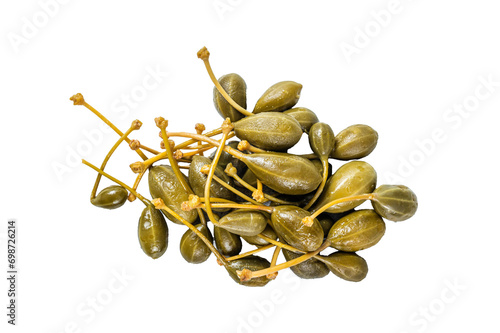 Pickled capers  Transparent background. Isolated. photo