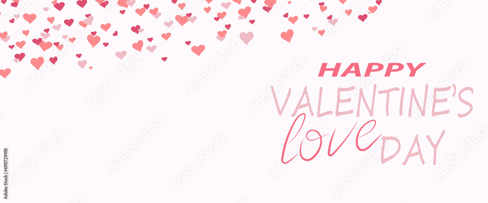 Valentin's Day. Heart form. Design element for wallpapers, invitations, greeting cards, valentine cards. Vector illustration. EPS 10