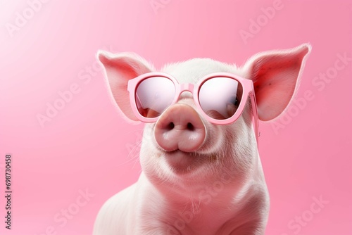 pink piggy bank photo
