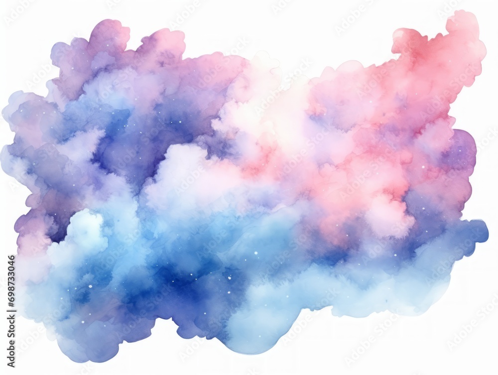Colorful Cloudlike Nebula: A Nursery of New Stars AI Generated